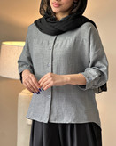 شومیز زنانه برند نازدونه مدل شانتون بیسیک