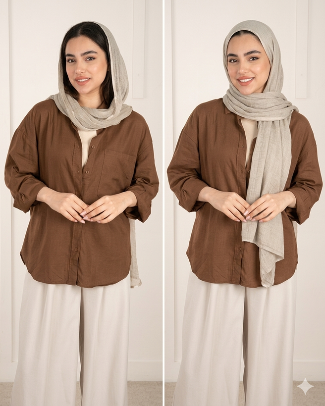 شومیز زنانه برند نازدونه مدل برشکا