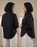 شومیز زنانه برند نازدونه مدل جلو برش