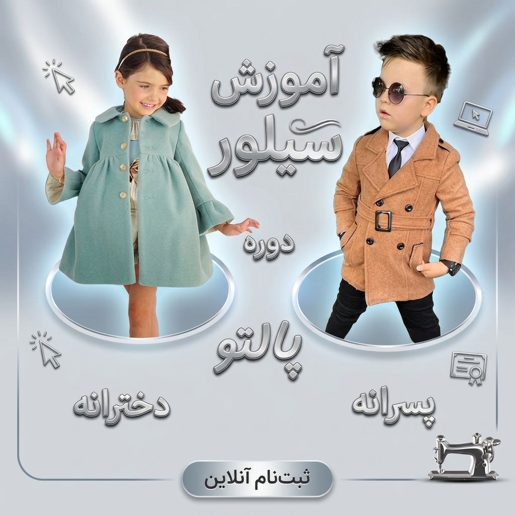 دوره آموزش پالتو پسرانه و دخترانه