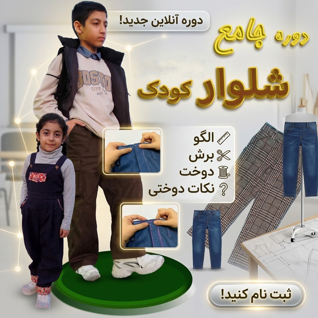 دوره جامع آموزش مجازی  شلوار نوجوان