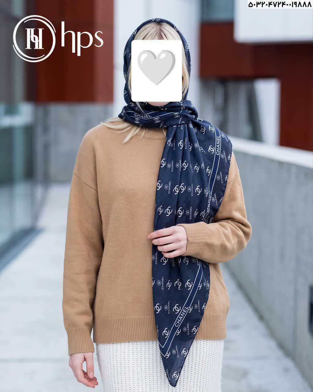 روسری کشمیر دوردوخت برند HPS پاییزه