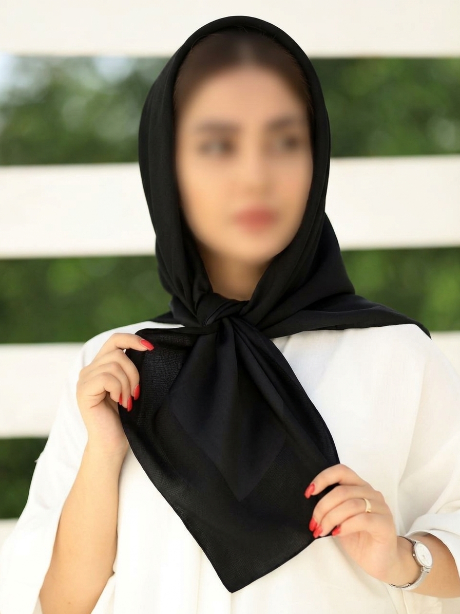 روسری ابریشم ژاکارد بامبو