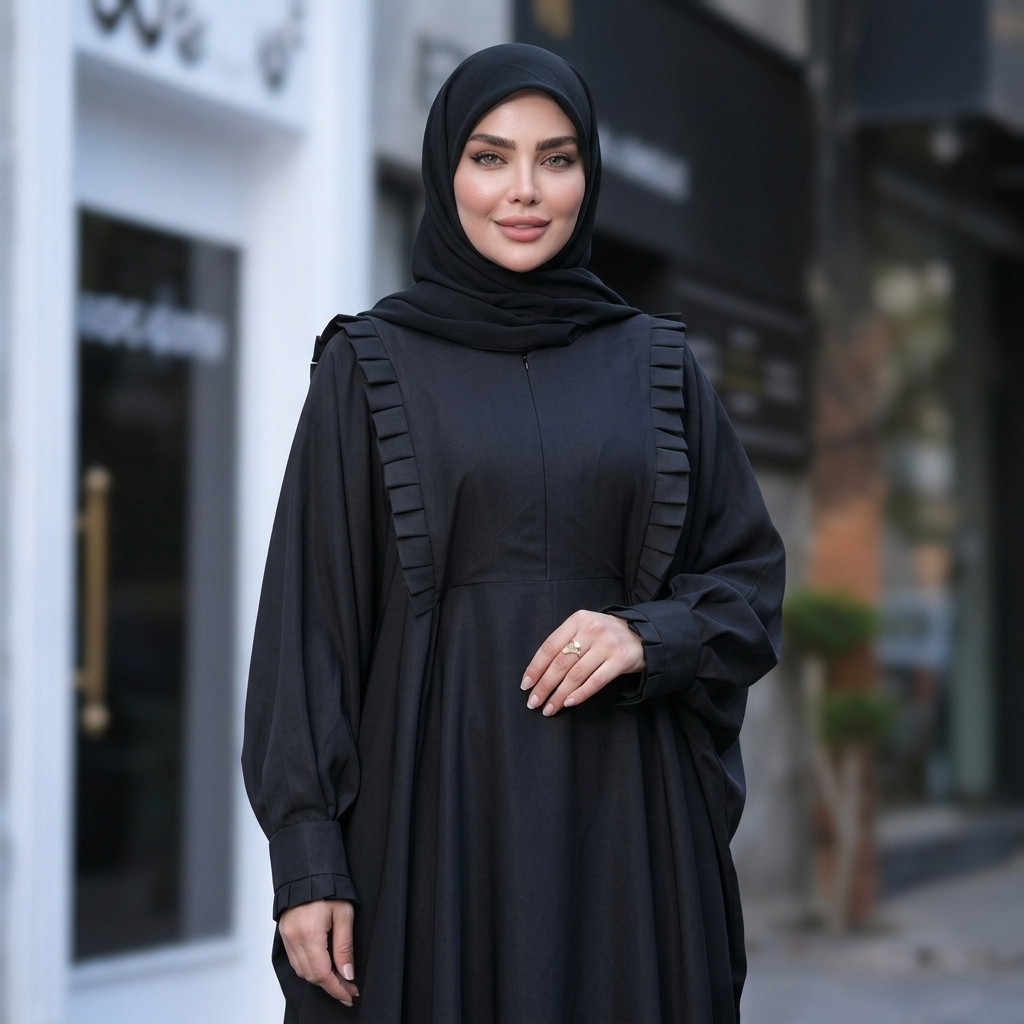 عبا مشکی مدل ریحانه الیزه